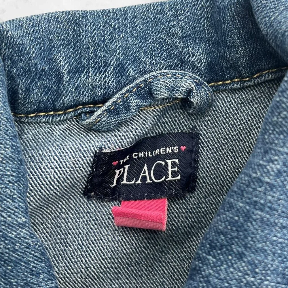 The Children's Place Girls Denim Jacket Size‎ 3T Classic Blue Jean Design